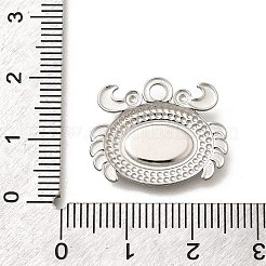 304 Stainless Steel Pendant Cabochon Settings&nbsp;STAS-E545-04C-P