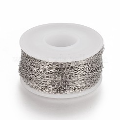 Tarnish Resistant 304 Stainless Steel Paperclip Chains&nbsp;CHS-F010-01A-P