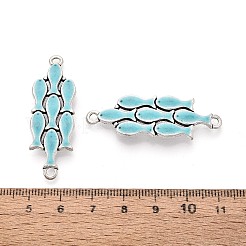 Alloy Enamel Connector Charms&nbsp;TIBE-N016-09AS-02