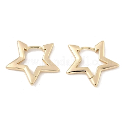 Brass Hoop Earrings&nbsp;EJEW-D320-17G