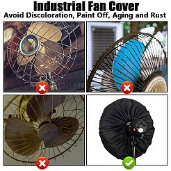 Polyester Wall Mounted Electric Fan Dust Cover&nbsp;AJEW-WH20010-65A