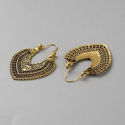 Heart Alloy Hoop Earrings for Women&nbsp;EJEW-TAC0020-04
