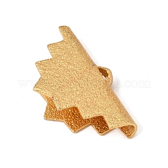 Brass Ribbon Crimp Ends&nbsp;X-KK-G385-01LG