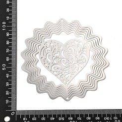 201 Stainless Steel 3D Rotating Hanging Wind Spinner&nbsp;STAS-C166-01A-P