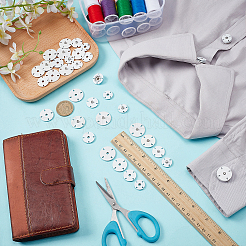 24 Pairs 4 Styles Zinc Alloy Snap Buttons&nbsp;FIND-FG0004-96P