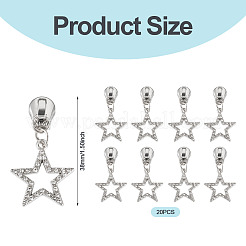 20Pcs Alloy Zipper Puller&nbsp;HJEW-TAC0161