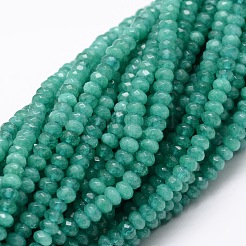 Dyed Natural Malaysia Jade Rondelle Beads Strands&nbsp;G-E316-2x4mm-29