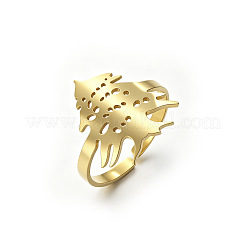 304 Stainless Steel Cuff Open Rings&nbsp;WG669A8-02
