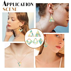 20Pcs 5 Style Acrylic Pendants&nbsp;MACR-SC0001-07