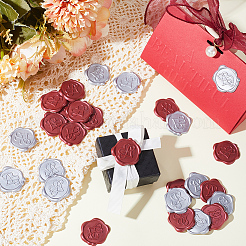 50Pcs 2 Styles Adhesive Wax Seal Stickers&nbsp;DIY-CP0009-10A