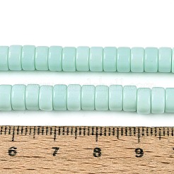 Opaque Solid Color Glass Beads Strands&nbsp;GLAA-N026-3x6mm-14