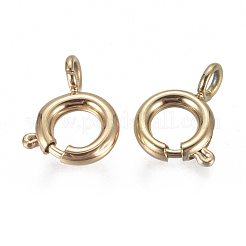 Ion Plating(IP) 304 Stainless Steel Spring Ring Clasps&nbsp;STAS-F224-02G-B