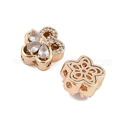 Rack Plating Brass Micro Pave Cubic Zirconia Beads&nbsp;KK-F879-12G