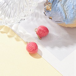 2Pcs Brass Enamel Charms&nbsp;KK-YW0001-86