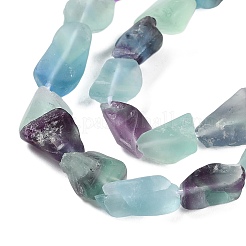 Raw Rough Natural Fluorite Beads Strands&nbsp;G-G116-B01-01