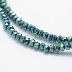 Electroplate Glass Beads Strands&nbsp;EGLA-J144-FP-A05