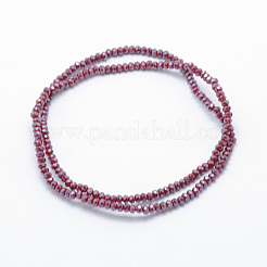 Electroplate Opaque Glass Beads Strands&nbsp;X-EGLA-J144-PL-B04