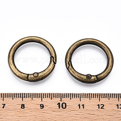 Alloy Spring Gate Rings&nbsp;AJEW-WH0129-48B-AB