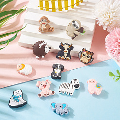 Cartoon Animals Silicone Beads&nbsp;SIL-TA0002-70