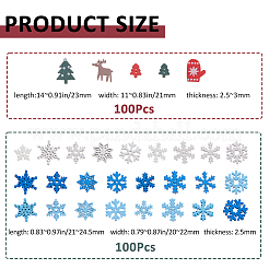 200Pcs Printed Wooden Buttons&nbsp;WOOD-FH0002-46