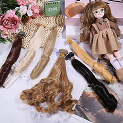 6Pcs 6 Colors High Temperature Fiber Long Wavy Roman Hairstyle Doll Wig Hair&nbsp;DIY-GL0005-61