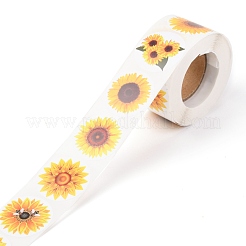 Sunflower Theme Paper Stickers&nbsp;DIY-L051-001