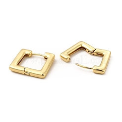 Rack Plating Brass Square Hinged Hoop Earrings for Women&nbsp;EJEW-F302-04G