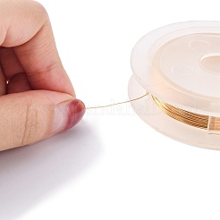 Round Copper Wire for Jewelry Making&nbsp;CWIR-WH0001-0.3mm-05-1
