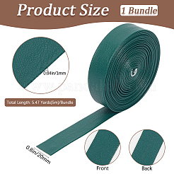 5M Folding PU Leather Flat Cord&nbsp;OCOR-WH20012-14D-09