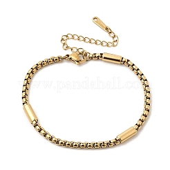 304 Stainless Steel Box Bracelets for Women&nbsp;BJEW-D407-03G