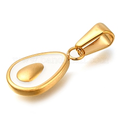 Ion Plating(IP) 304 Stainless Steel Enamel Pendants&nbsp;STAS-Z113-13G-02