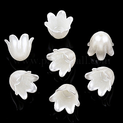 200Pcs Spray Paint ABS Plastic Imitation Pearl Beads&nbsp;SACR-SP0001-44