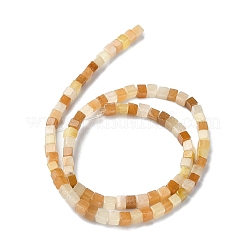 Natural Golden Silk Jade Beads Strands&nbsp;G-C135-E01-01