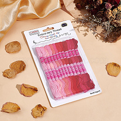 12 Skeins 6-Ply Polycotton(Polyester Cotton) Embroidery Floss&nbsp;DIY-CY0002-94E