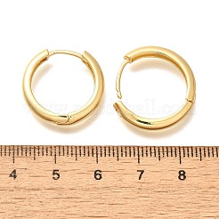 Rack Plating Ring Brass Hoop Earrings for Women&nbsp;EJEW-C125-14G