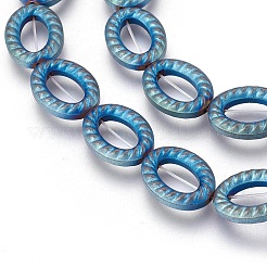 Electroplated Non-magnetic Synthetic Hematite Beads Strands&nbsp;G-P392-P07