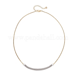 Two Tone 304 Stainless Steel Column Link Chain Pendant Necklaces&nbsp;NJEW-JN05935