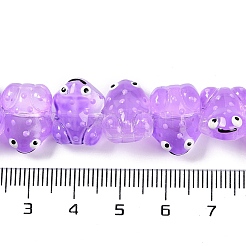 Transparent Glass Enamel Beads Strands&nbsp;GLAA-B021-05E