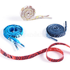 4 Pairs 4 Colors Flower Pattern Polyester Shoelaces&nbsp;FIND-TA0010-30