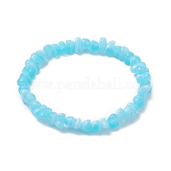 3Pcs 3 Color Acrylic Chips Beaded Stretch Bracelets Set&nbsp;BJEW-JB09387