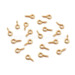 304 Stainless Steel Screw Eye Pin Peg Bails&nbsp;STAS-E044-07G-01
