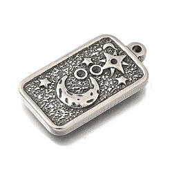 304 Stainless Steel Pendant Cabochon Settings&nbsp;STAS-H477-07P