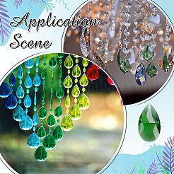 10Pcs Glass Pendants&nbsp;GLAA-ME0001-16B