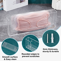 Acrylic Wall Mounted Display Stands&nbsp;ODIS-WH0043-95