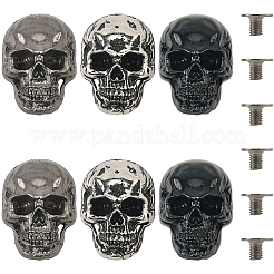 6Pcs 3 Colors Alloy Decorative Rivets&nbsp;FIND-CY0001-43