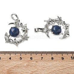 Dyed Natural Lapis Lazuli Pendants&nbsp;G-B194-01P-04