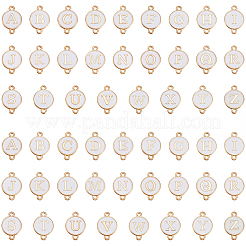 52Pcs 26 Styles Alloy Enamel Letter Links Connector Charms&nbsp;ENAM-SC0006-61B