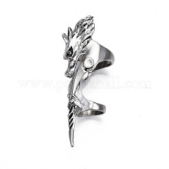 Wolf Armour Alloy Full Finger Ring&nbsp;RJEW-T009-23AS
