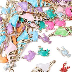 60Pcs 15 Styles Alloy and Enamel Big Pendants&nbsp;FIND-TA0010-95