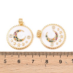 Brass Micro Pave Cubic Pendants&nbsp;KK-Z140-17G